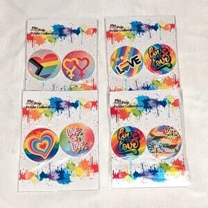 Pride Month LGBTQ Graphic Pinback Buttons Collectibles 2.25